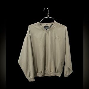 Bills Golf Pullover Windbreaker ; Size Large ; Tan